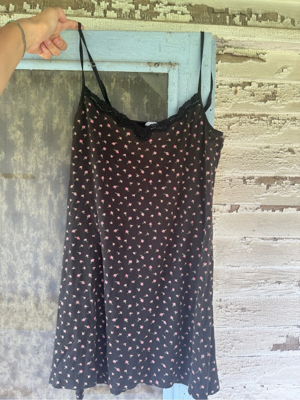 90’s Floral Mini Cotton Dress